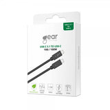 Gear USB-C–USB-C 3.1 100 W -kaapeli 1,5 m musta