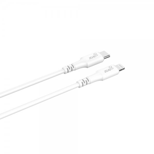 Gear USB-C–Lightning-kaapeli MFI 0,5 m Valkoinen
