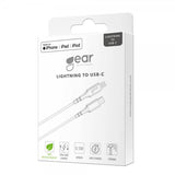 Gear USB-C–Lightning-kaapeli MFI 0,5 m Valkoinen