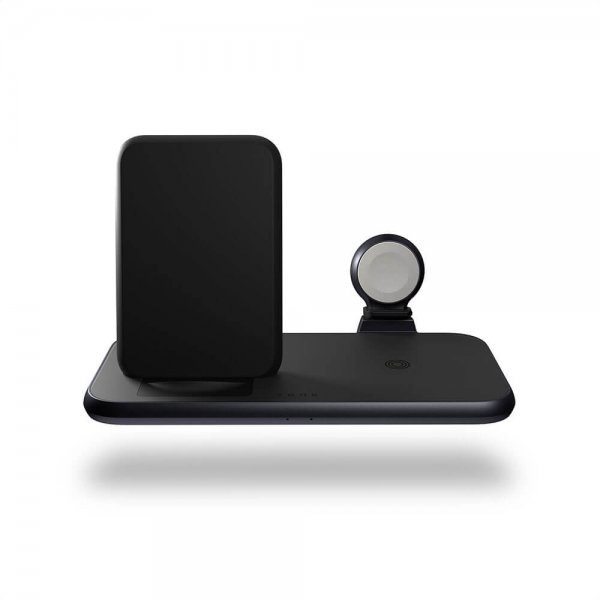 Zens 4 in 1 Stand+Watch langaton laturi alumiini musta