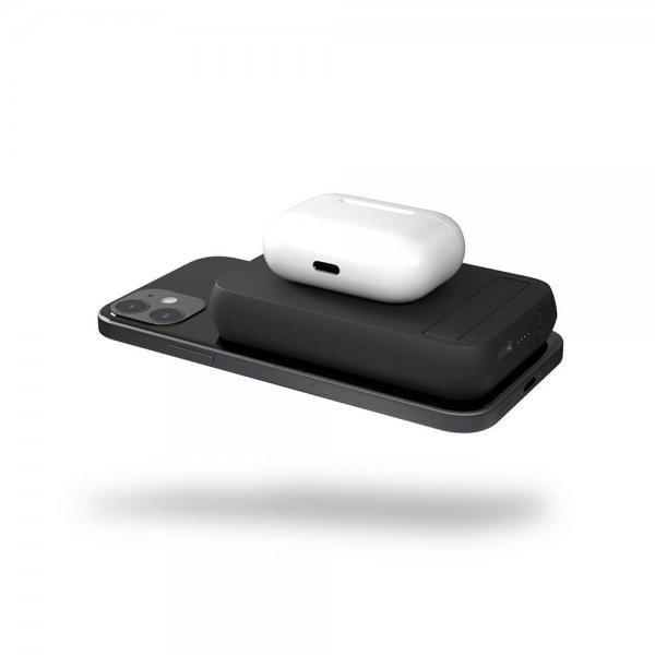 Zens Magnetic Dual Power Bank -virtapankki telineellä