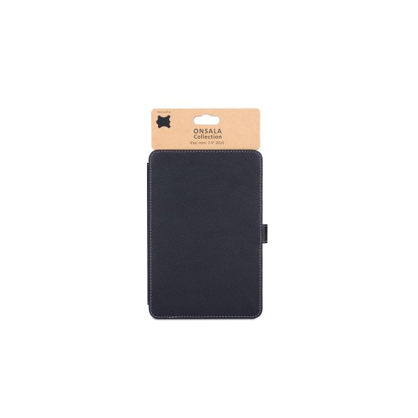 Onsala iPad Mini 2019 (5. sukupolvi) Kotelo, aitoa nahkaa, musta