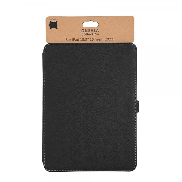 Onsala iPad 10.9 (10. sukupolvi)/iPad 11 (A16) Nahkakotelo, musta