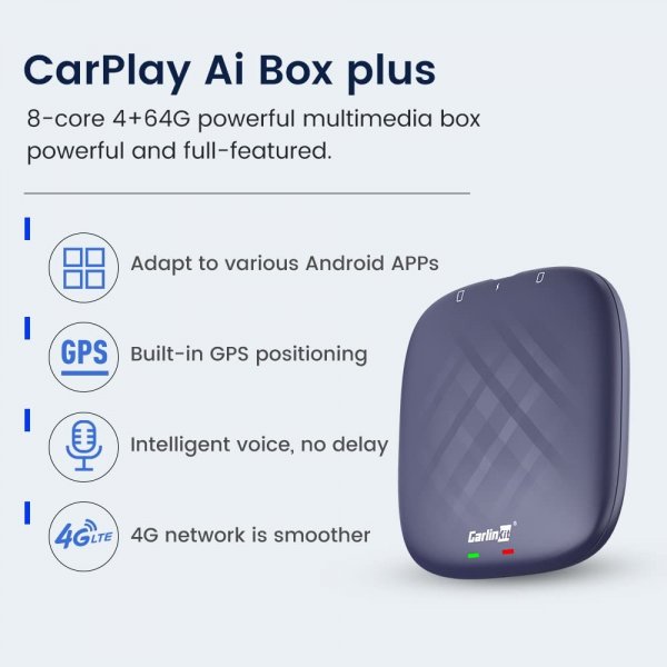 Carlinkit T-Box Plus 64GB AI Box Android Auto/Carplay TV