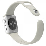 Apple Watch 44/45/46mm/Apple Watch Ultra Silikoniranneke Beige