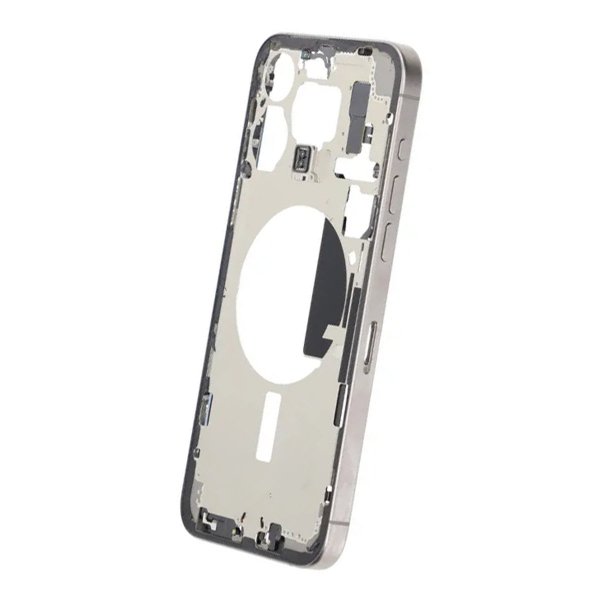 Keskirunko pikkutarvikkeineen iPhone 15 Pro Max - Luonnollinen Titaani OEM