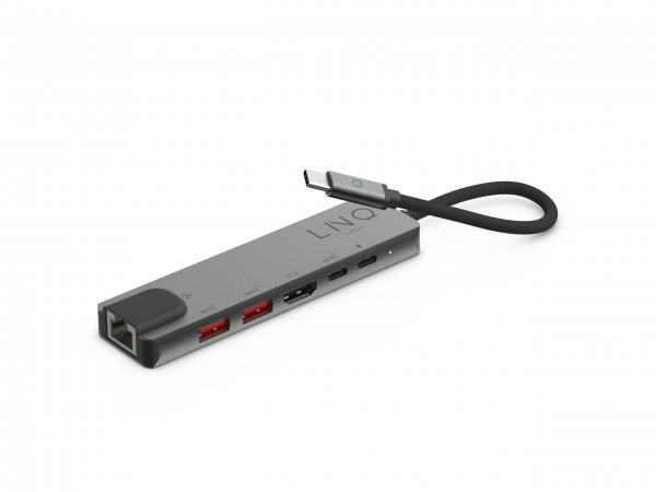 LINQ by Elements 6-in-1 Pro USB-C -moniporttihubi