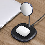 Baseus Langaton Laturi Pikalaturilla Swan MagSafe 20W Musta