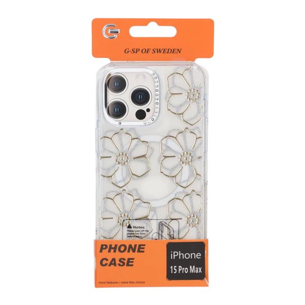 iPhone 15 Pro Max Kuori Kuvio MagSafe Kukat