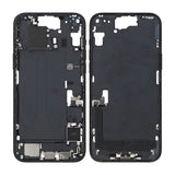 Keskikehys pienosilla iPhone 15 Plussalle - Musta OEM
