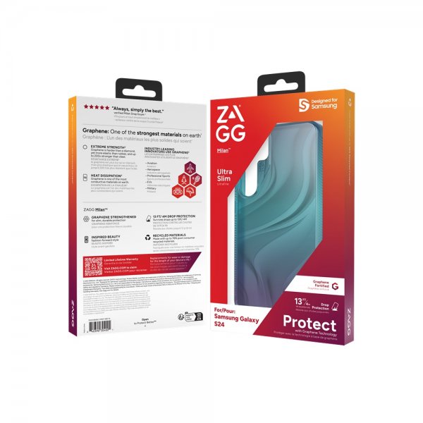 ZAGG Samsung Galaxy S24 Kuori Milan Deep Aurora