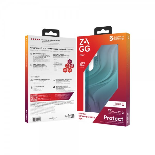 ZAGG Samsung Galaxy S24 Plus -suojakuori Milan Deep Aurora