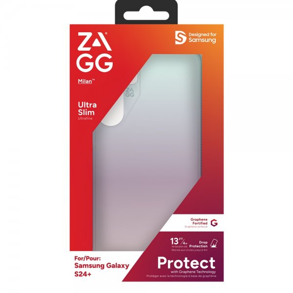 ZAGG Samsung Galaxy S24 Plus -suojakuori, Milan Iridescent