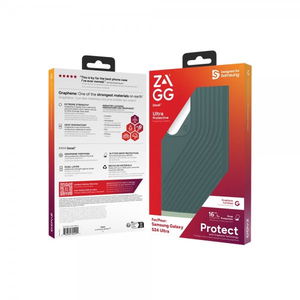 ZAGG Samsung Galaxy S24 Ultra -suojakuori Denali Evergreen
