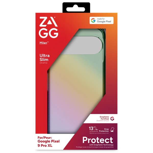 ZAGG Google Pixel 9 Pro XL -suojakuori, Milan Iridescent