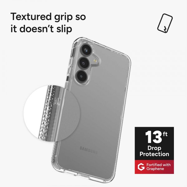 ZAGG Samsung Galaxy S25 Plus -suojakuori Crystal Palace Transparent