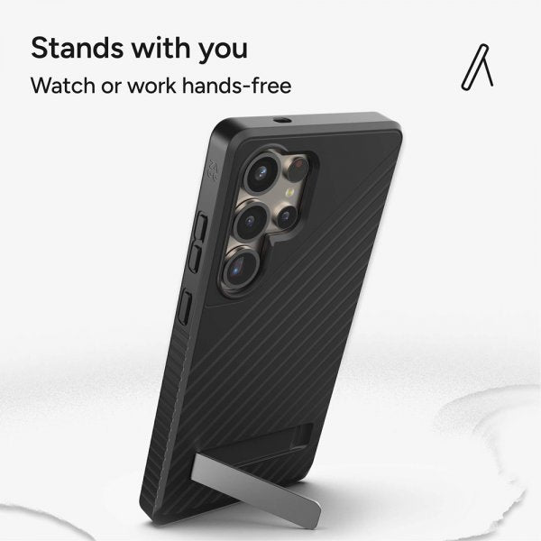 ZAGG Samsung Galaxy S25 Ultra -kuori Denali Kickstand, musta