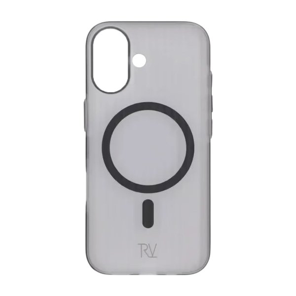 Rvelon iPhone 17 -kuori aaltopahvikuviolla MagSafe musta