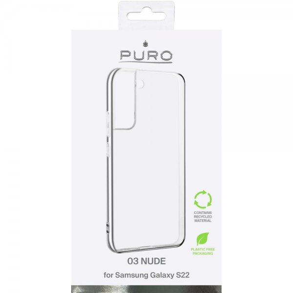 Puro Samsung Galaxy S22 Kuori Nude Läpinäkyvä