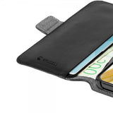 Krusell Samsung Galaxy S22 Kotelo Leather PhoneWallet Musta
