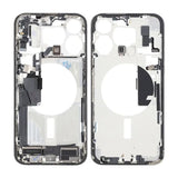 Keskikehys pikkutarvikkeilla iPhone 15 Pro Max - Valkoinen Titaani OEM