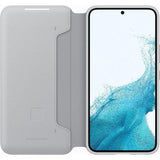 Samsung Alkuperäinen Galaxy S22 Plus -kotelo Smart LED View Cover Vaaleanharmaa
