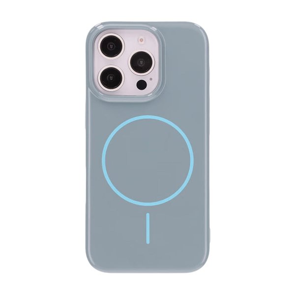 iPhone 16 Pro Kuori TPU MagSafe Kiiltävä Sininen