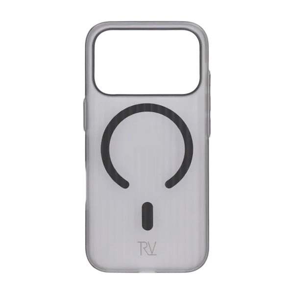 Rvelon iPhone 17 Pro Kotelo Aallotettu MagSafe Harmaa