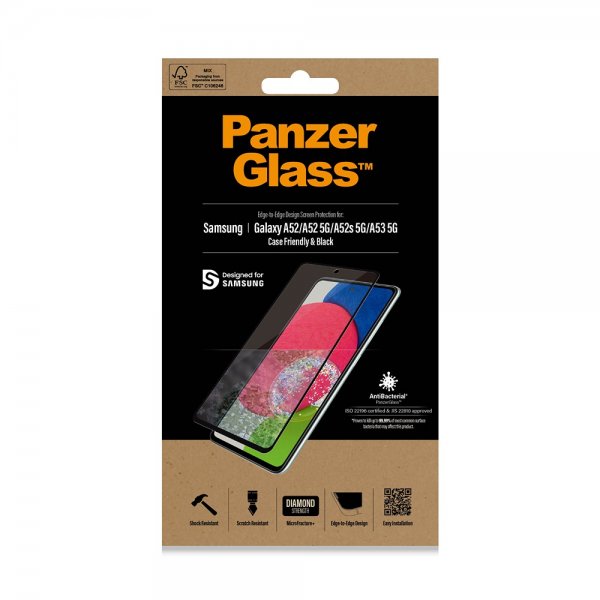 PanzerGlass Samsung Galaxy A52/A52s/A53 5G näytönsuoja CaseFriendly