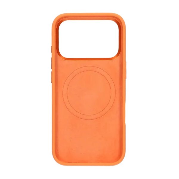 iPhone 17 Pro Max Silikoninen MagSafe-jalustakuori Oranssi