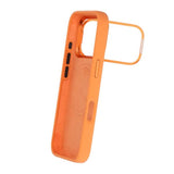 iPhone 17 Pro Silikonkuori MagSafella ja Jalustalla Oranssi