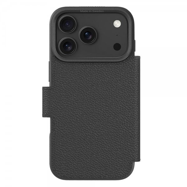 agood company iPhone 17 Pro Max -lompakkokotelo, pyöreä, musta