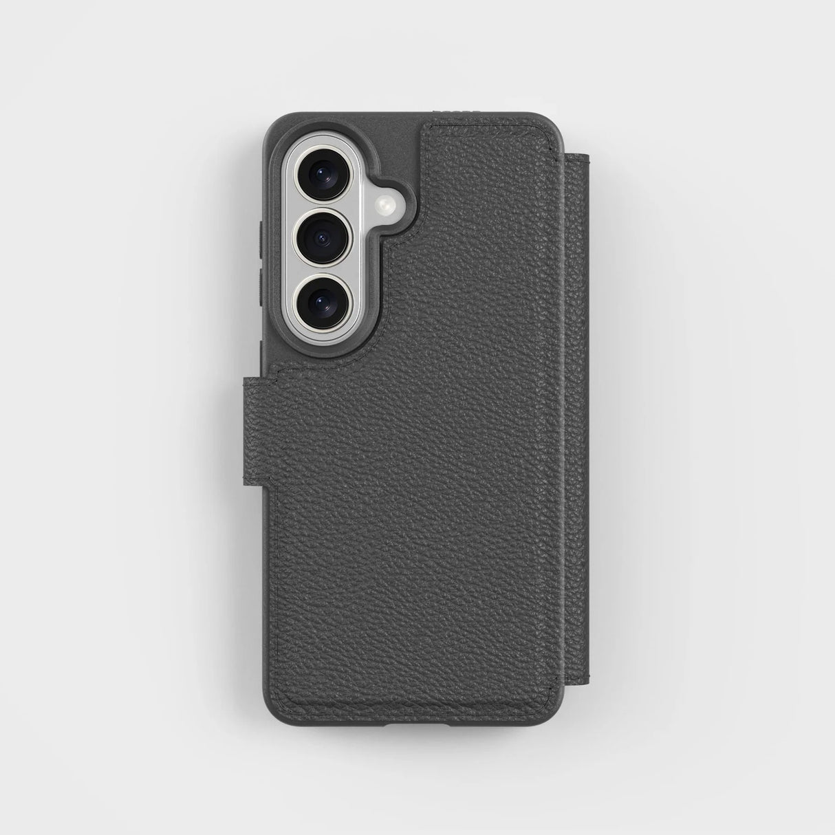 agood company Samsung Galaxy S26 -kotelo, pyöreä lompakkokotelo, musta