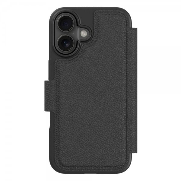 agood company iPhone 16 -kotelo, kierrätetty lompakkokotelo, musta
