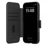 agood company iPhone 15 -kotelo, Pyöreä lompakkokotelo, Musta