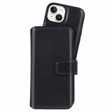 Nordic Covers iPhone 15 Plus MagLeather -kotelo, Raven Black