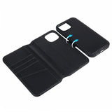 Nordic Covers iPhone 15 Plus MagLeather -kotelo, Raven Black
