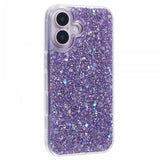 Nordic Covers iPhone 16 -suojakuori, Sparkle Series, liila