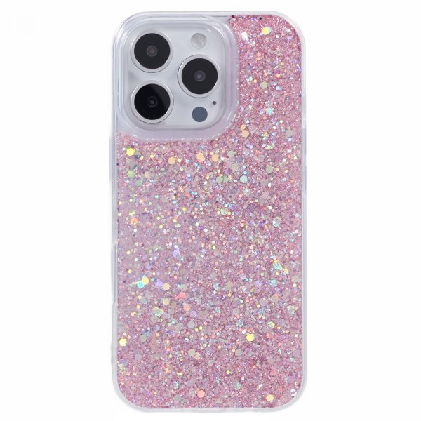Nordic Covers iPhone 16 Pro Max Kuori Sparkle Series Blossom Pink