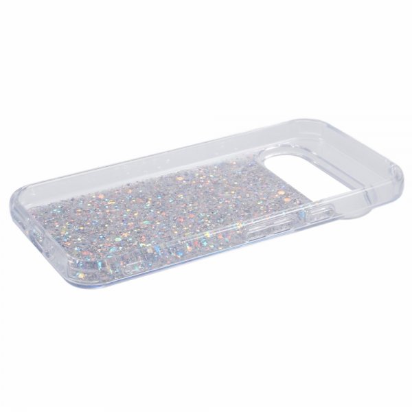 Nordic Covers Google Pixel 9/Pixel 9 Pro -kuori, Sparkle Series, Stardust Silver