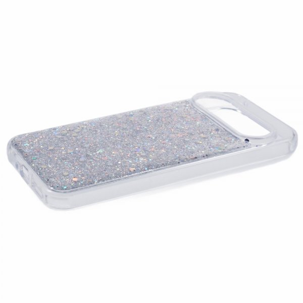 Nordic Covers Google Pixel 9/Pixel 9 Pro -kuori, Sparkle Series, Stardust Silver
