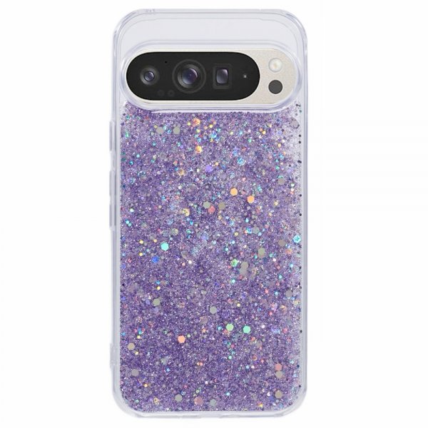 Nordic Covers Google Pixel 9 Pro XL -suojakuori, Sparkle Series, liila