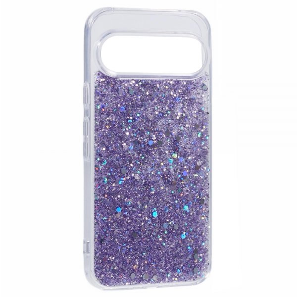 Nordic Covers Google Pixel 9 Pro XL -suojakuori, Sparkle Series, liila