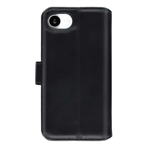 Nordic Covers iPhone 16./17. Essential Leather -suojakotelo Raven Black