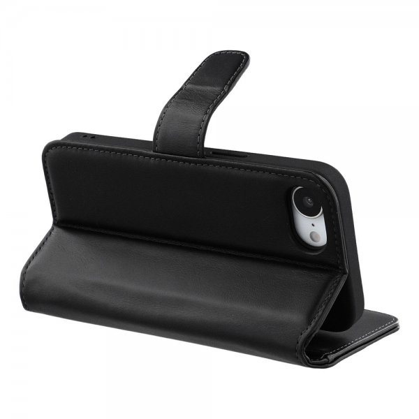 Nordic Covers iPhone 16./17. Essential Leather -suojakotelo Raven Black