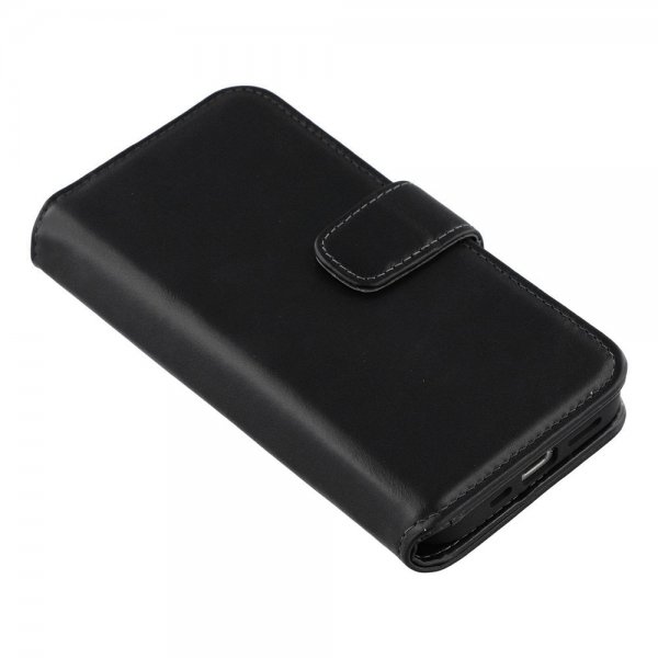 Nordic Covers iPhone 16./17. Essential Leather -suojakotelo Raven Black