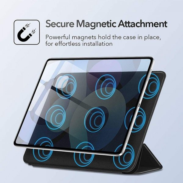 ESR iPad Air 10.9 (sukupolvet 4/5) Rebound Magnetic -kotelo, musta