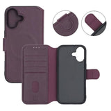 Rvelon iPhone 17 -suojakuori 4 korttipaikalla, MagSafe, violetti