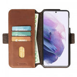 Krusell Samsung Galaxy S21 -kotelo Sunne PhoneWallet Vintage Cognac