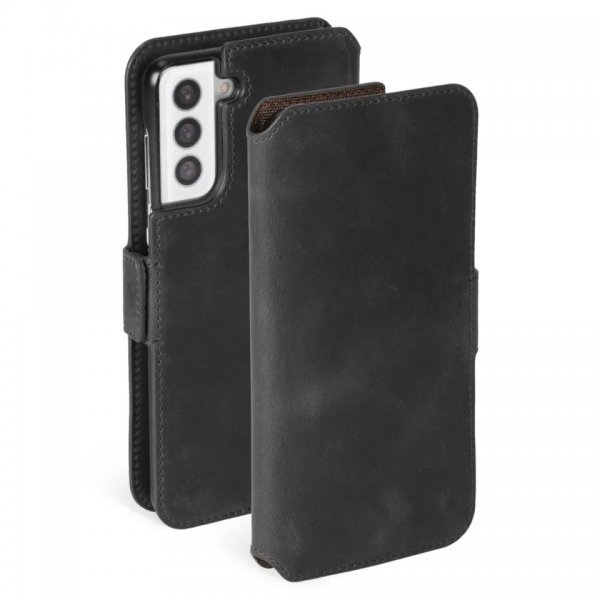 Krusell Samsung Galaxy S21 Kotelo Sunne PhoneWallet Vintage Black
